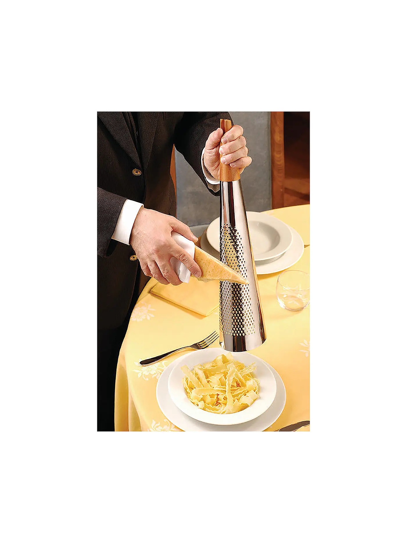 ALESSI | Riesenreibe Todo 46cm (Edelstahl/Holz) | 